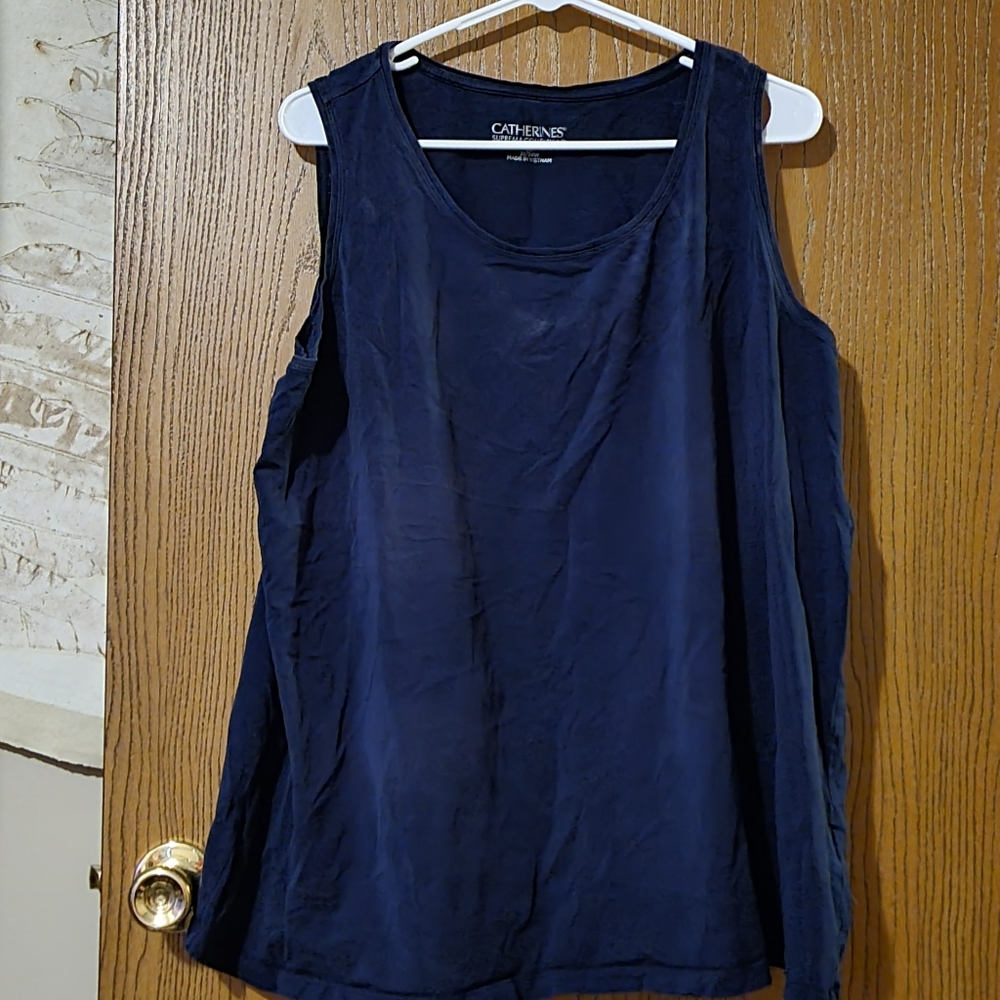 Catherines blue tank top